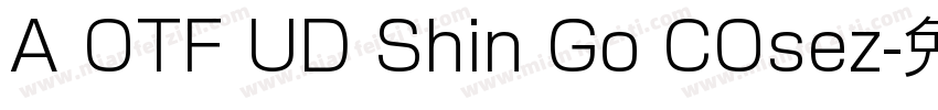 A OTF UD Shin Go COsez字体转换